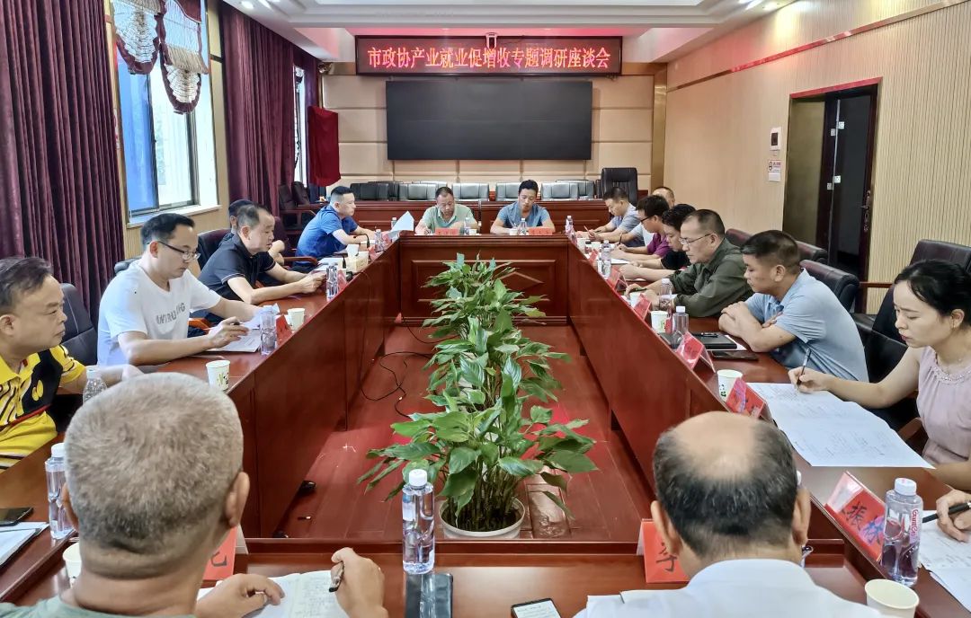 市政协召开产业就业促增收专题调研座谈会_邵阳头条网