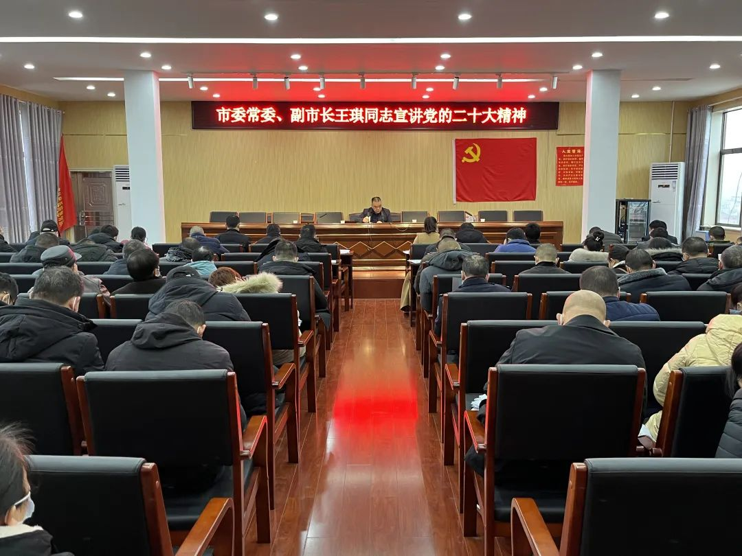 王琪在迎春亭街道宣讲党的二十大精神_邵阳头条网