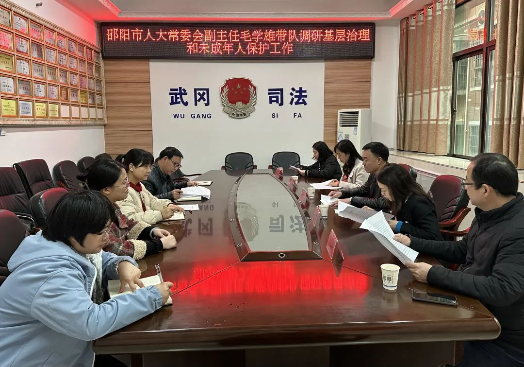 毛学雄带队到武冈市调研基层治理和未成年人保护工作_邵阳头条网