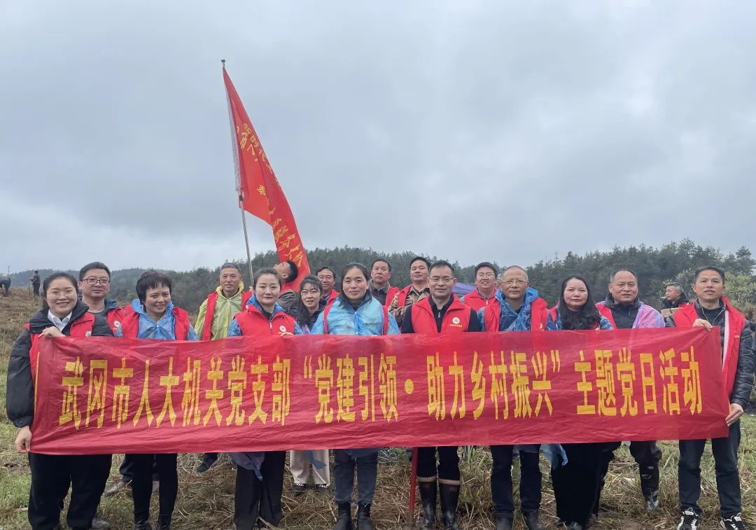 市人大机关开展“党建引领 助力乡村振兴”义务植树主题党日活动_邵阳头条网