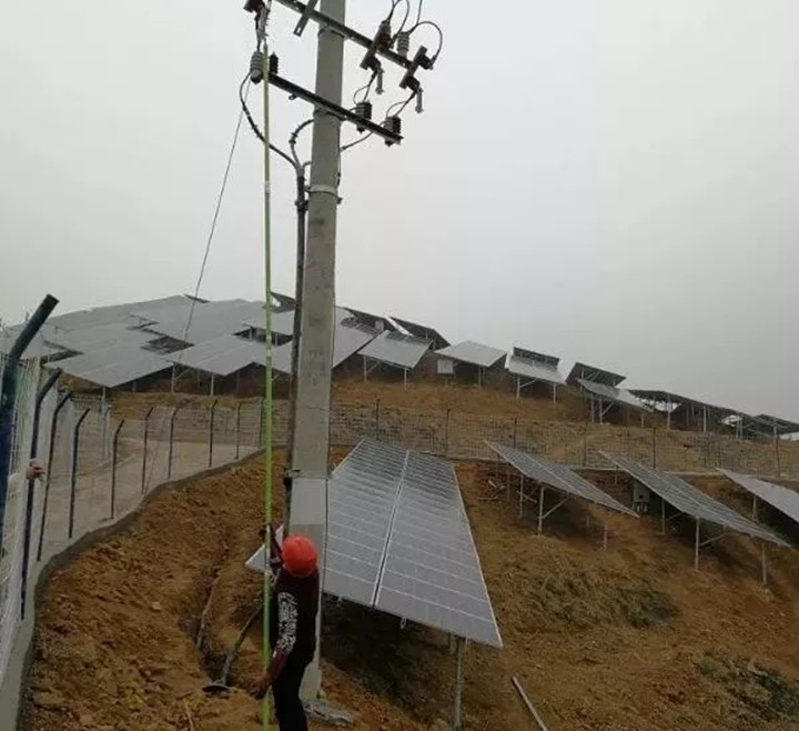 武冈市百日建成21.6兆瓦委托帮扶光伏电站(图2)