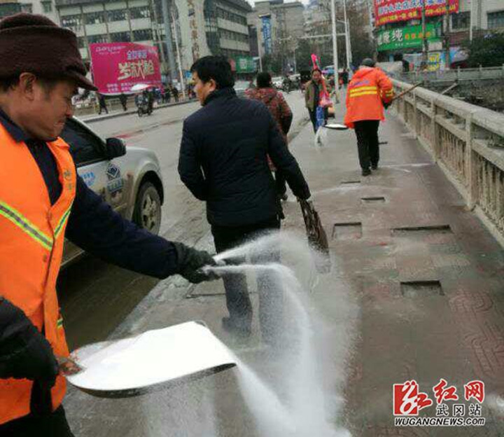 武冈市部门联动抗严寒斗冰雪(图1)