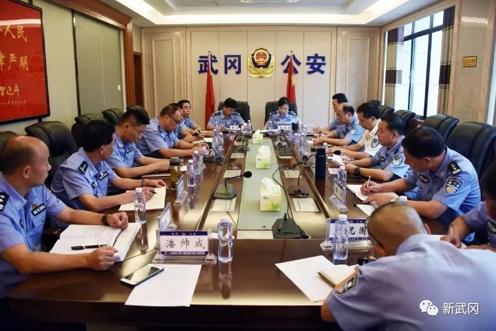 谭学军在武冈调研督导公安工作(图1)
