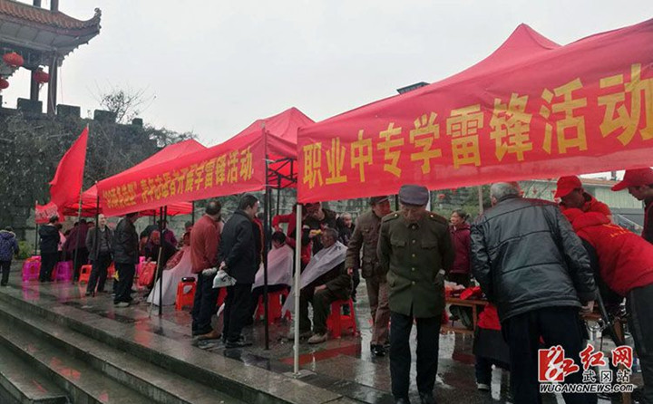 武冈市三百余名志愿者开展学雷锋活动(图2)