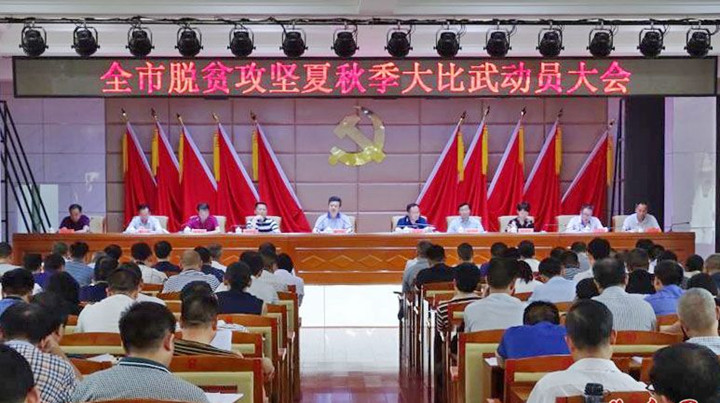 武冈市召开脱贫攻坚夏秋两季“大比武”动员会(图1)