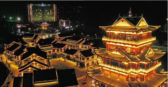 武冈文化地标同保楼灯火辉煌 向改革开放40周年献礼(图3)