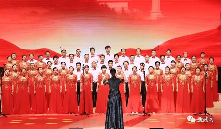 武冈市举行庆祝建党98周年暨新中国成立70周年“我和我的祖国”合唱赛(图7)