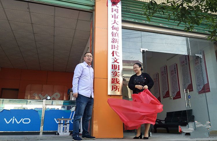 武冈市首个新时代文明实践所在大甸镇成立(图1)