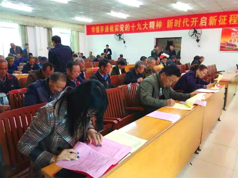 武冈湾头桥镇社区开展脱贫攻坚“一述职两评议”活动(图2)