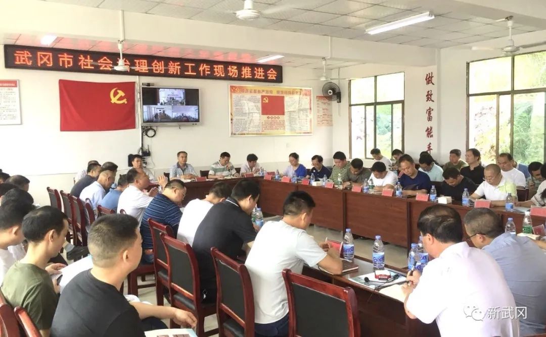 武冈市社会治理创新工作现场推进会在文坪召开(图1)