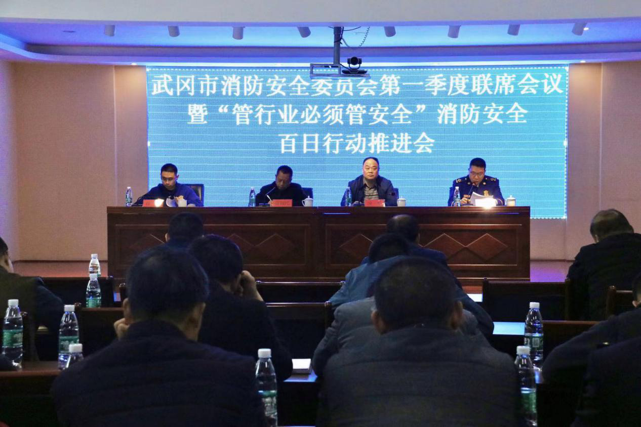 武冈市召开市消防安全委员会第一季度联席会议暨“管行业必须管安全”消防安全百日行动推进会(图1)