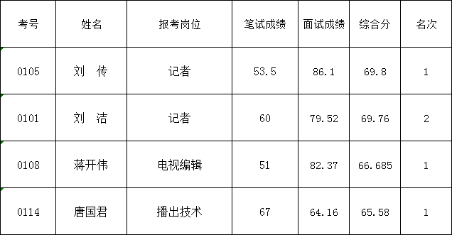 武冈市融媒体中心选聘工资统发人员拟聘名单公示(图1)
