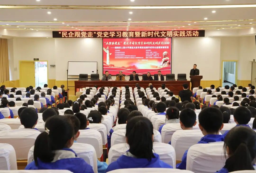 武冈市开展“民企跟党走”党史学习教育(图1)