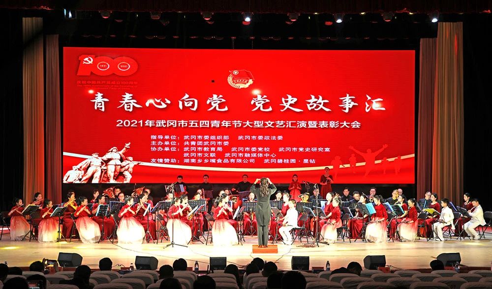 武冈市举办“青春心向党 党史故事会”五四青年节大型文艺汇演暨表彰大会(图3)