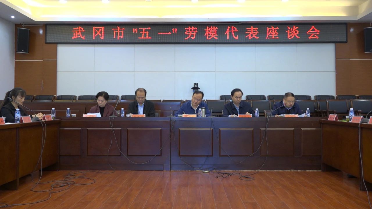 武冈市召开“五一”劳模代表座谈会(图1)