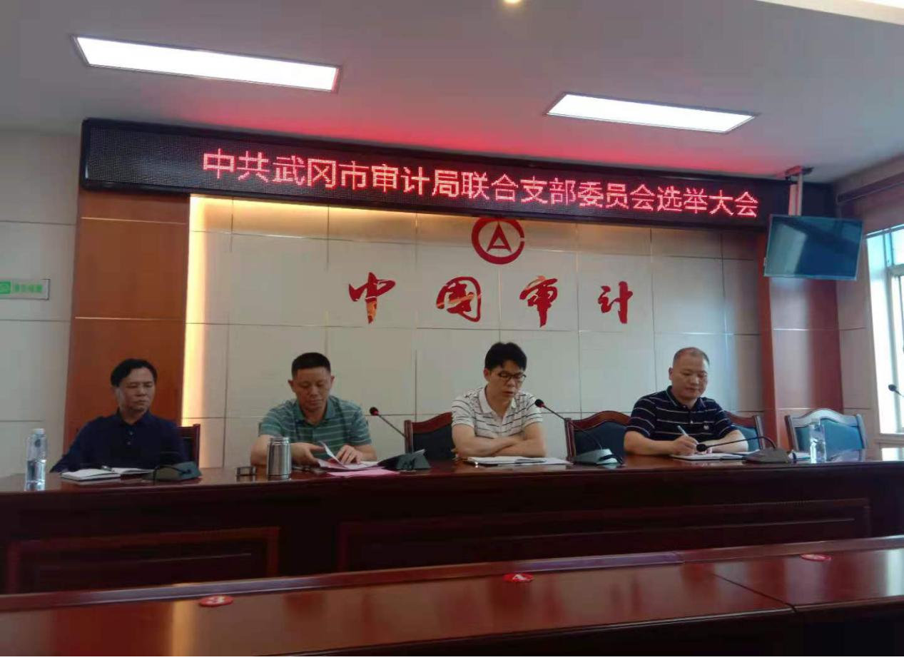 武冈市审计局召开联合支部委员会选举大会(图1)