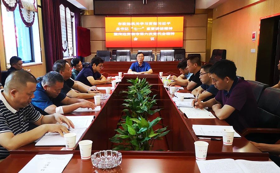 市政协学习贯彻习近平总书记“七一”重要讲话及中共武冈市第六次党代会精神(图1)