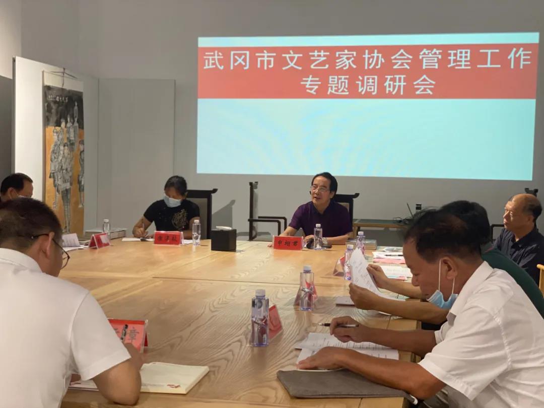 邵阳文联到武冈调研文艺家协会规范化管理(图1)