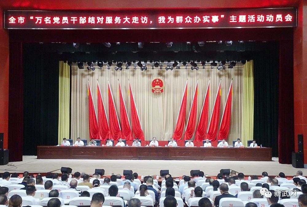 武冈市“万名党员干部结对服务大走访，我为群众办实事”主题活动动员会召开(图1)