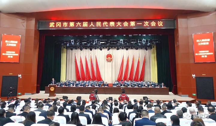 武冈市六届人大一次会议开幕(图1)