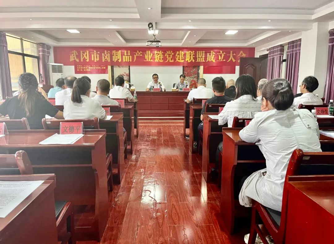唱响党建联盟合奏曲 绘就产业“链”动同心圆—武冈市卤制品产业链党建联盟成立(图2)