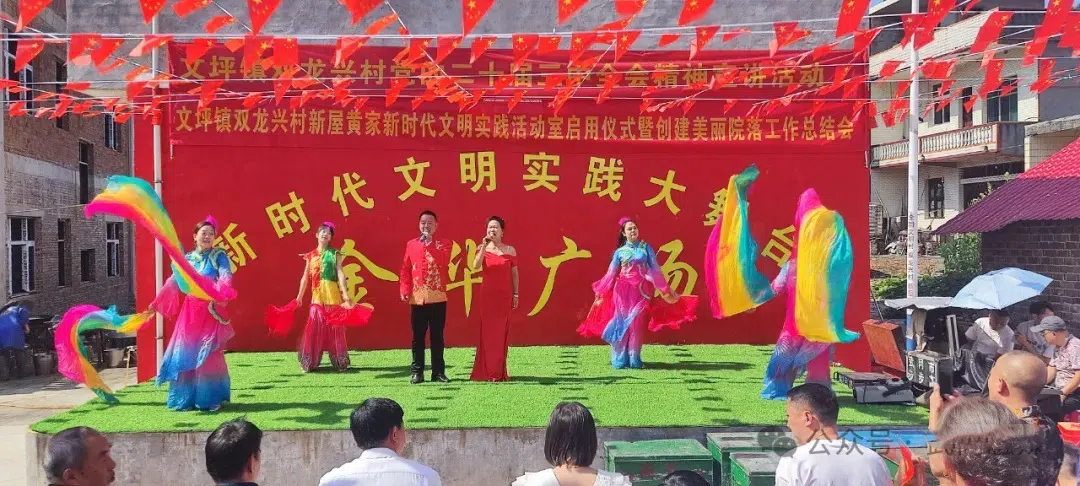 文坪镇双龙兴村：新时代文明实践绘就“美丽乡村”建设“大美”画卷(图1)