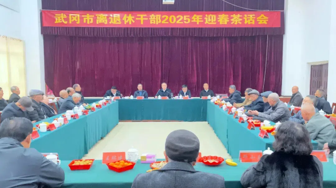 武冈市召开离退休干部迎春茶话会(图1)
