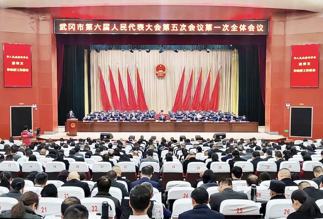 武冈市第六届人民代表大会第五次会议开幕(图2)