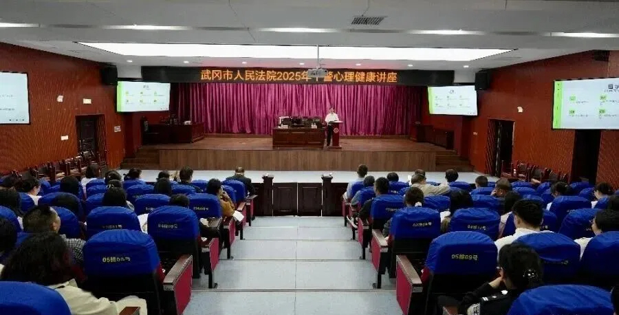 武冈法院举办心理健康专题讲座为干警减压(图1)