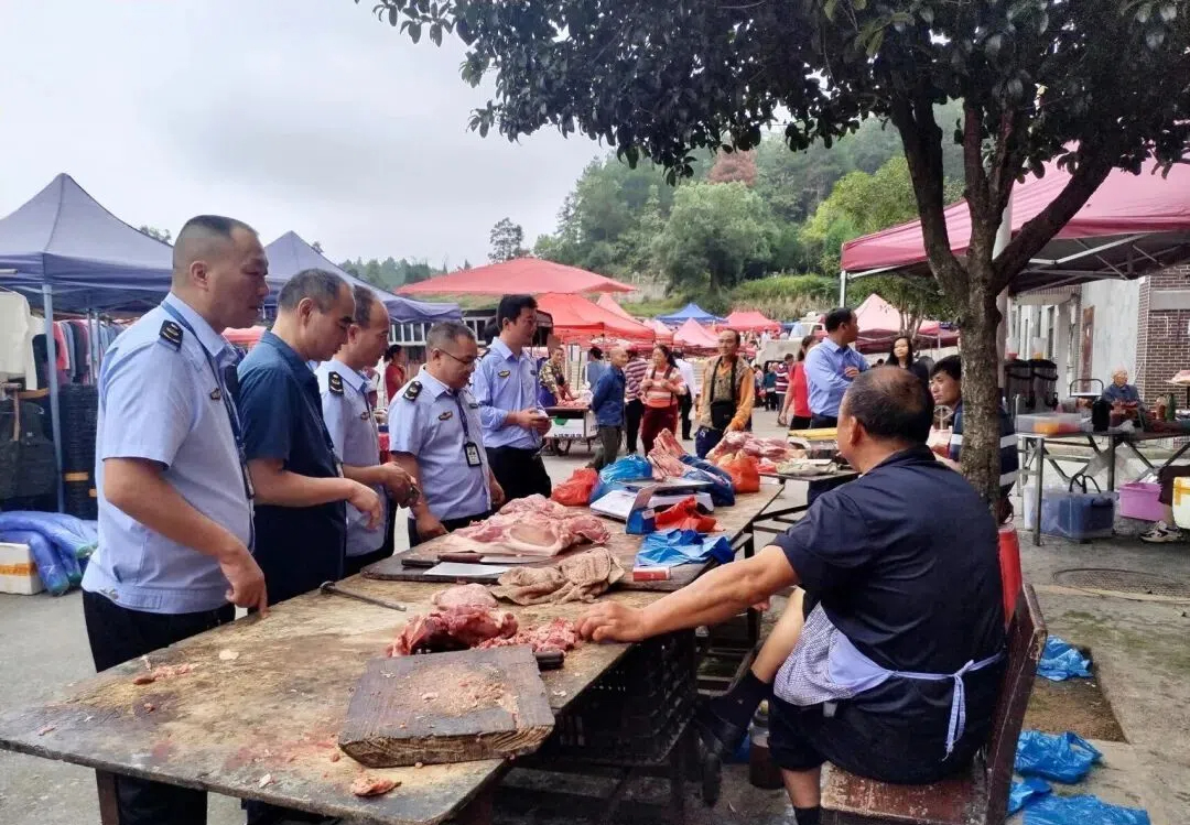 武冈开展节前肉类专项整治 筑牢农村食品安全防线(图2)